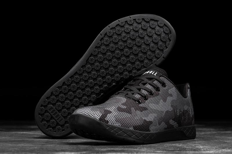 Men's Nobull Camo Trainers Black | SG C2290T